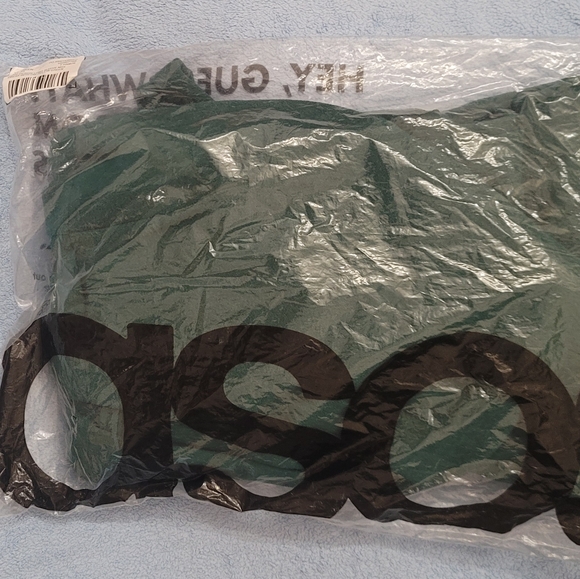 ASOS DESIGN long sleeve midi dress with obi belt in green Plus Size - Picture 4 of 5